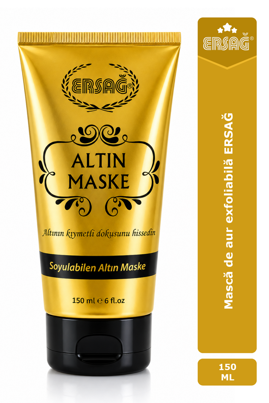 Imagine finală în limba română — Mască de aur exfoliabilă ERSAĞ 150 ML