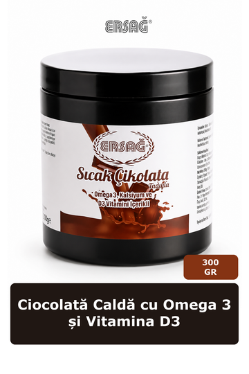 Imagine finală în limba română — ERSAĞ Ciocolată Caldă cu Omega 3 și Vitamina D3 300 GR