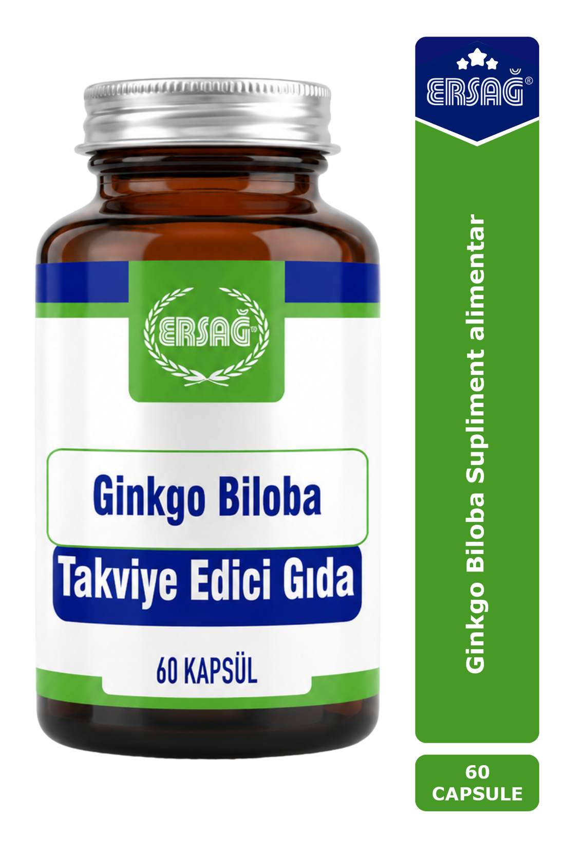 Imagine finală în limba română — ERSAĞ Ginkgo Biloba Supliment alimentar 60 capsule