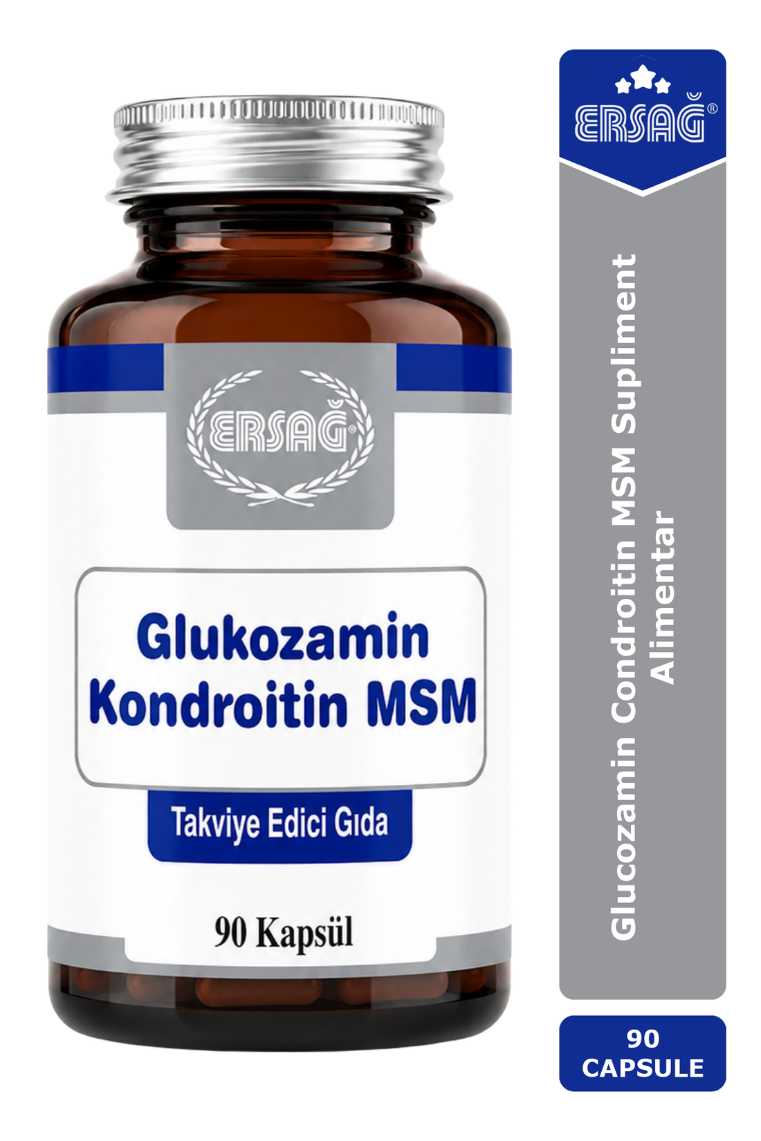 Imagine finală în limba română — ERSAĞ Glucozamin Condroitin MSM Supliment Alimentar 90 Capsule