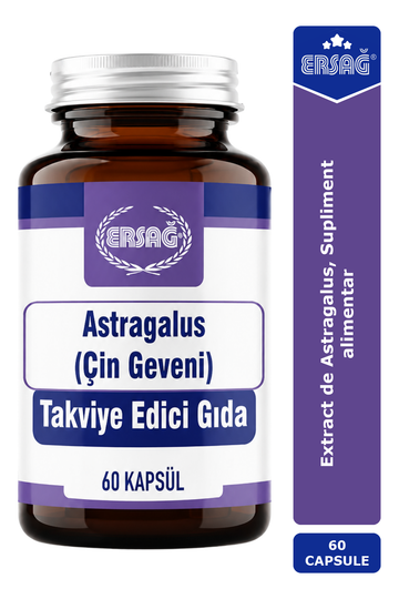 Imagine finală în limba română — ERSAĞ Extract de Astragalus, Supliment alimentar 60 capsule