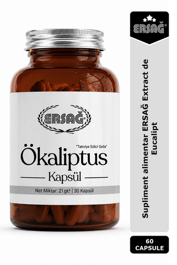 Imagine finală în limba română — Supliment alimentar ERSAĞ Extract de Eucalipt 60 capsule