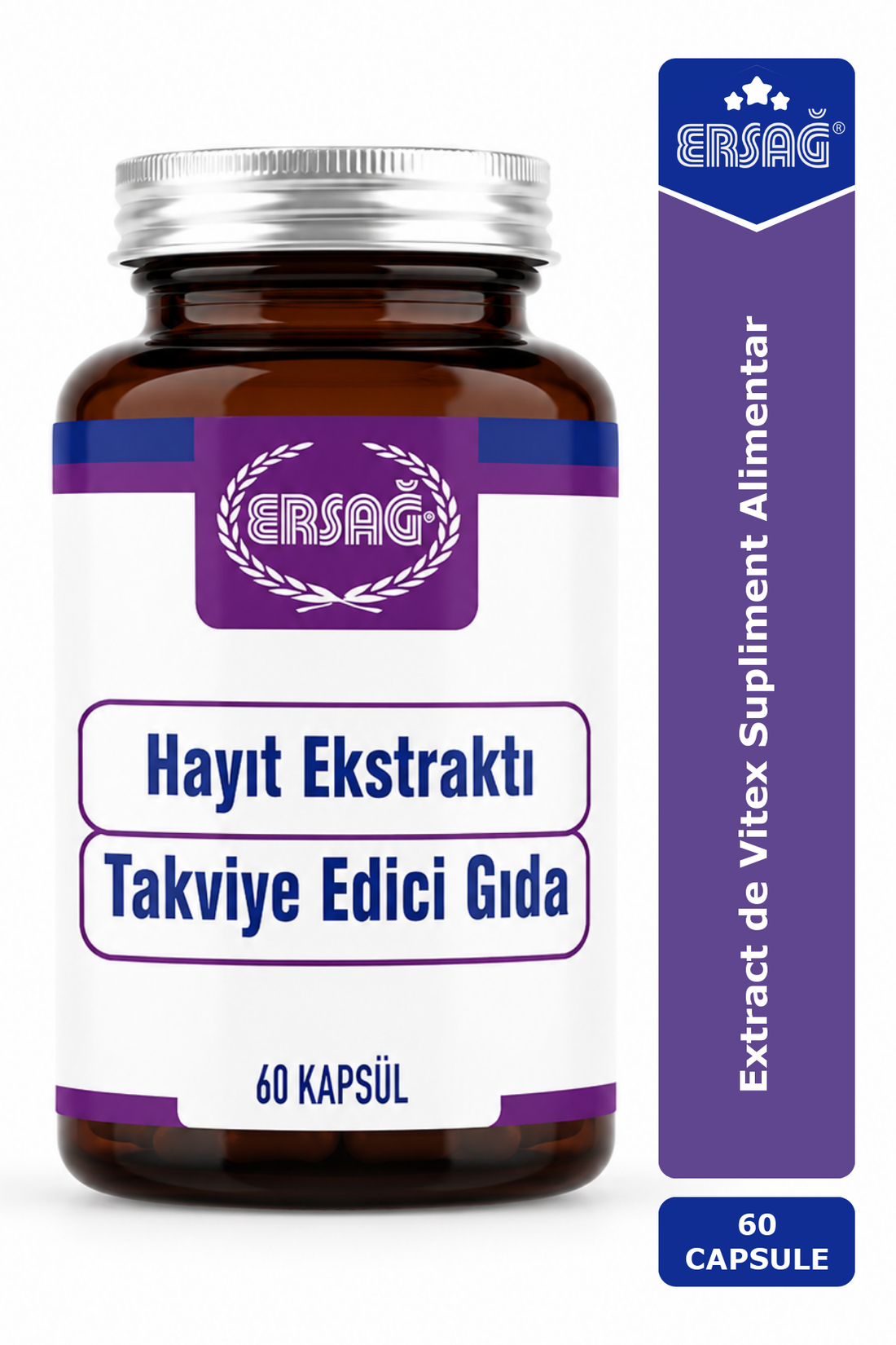 Imagine finală în limba română — ERSAĞ Extract de Vitex Supliment Alimentar 60 Capsule
