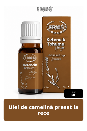 Imagine finală în limba română — ERSAĞ Ulei de camelină presat la rece, 30 ml