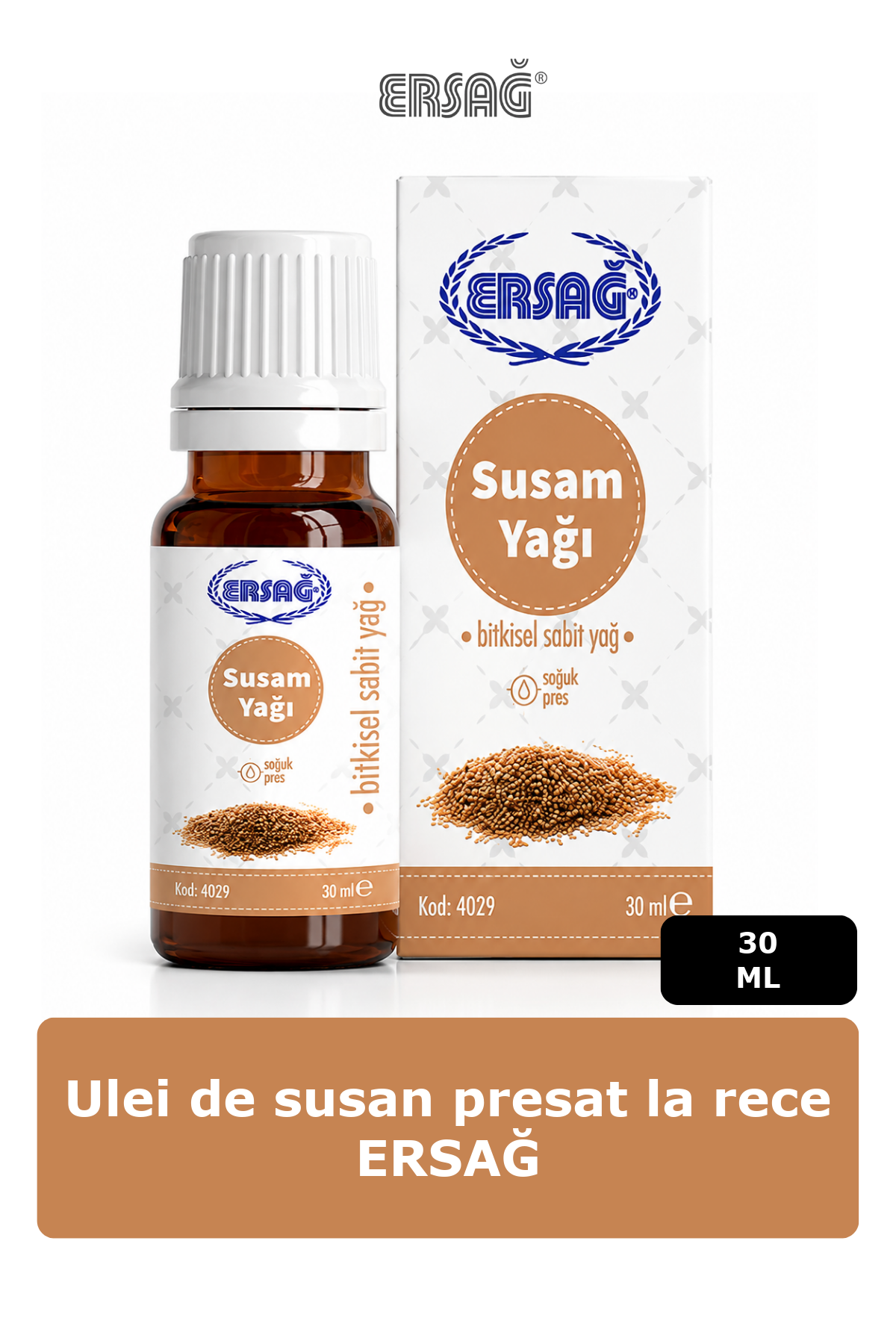 Imagine finală în limba română — Ulei de susan presat la rece ERSAĞ 30 ML