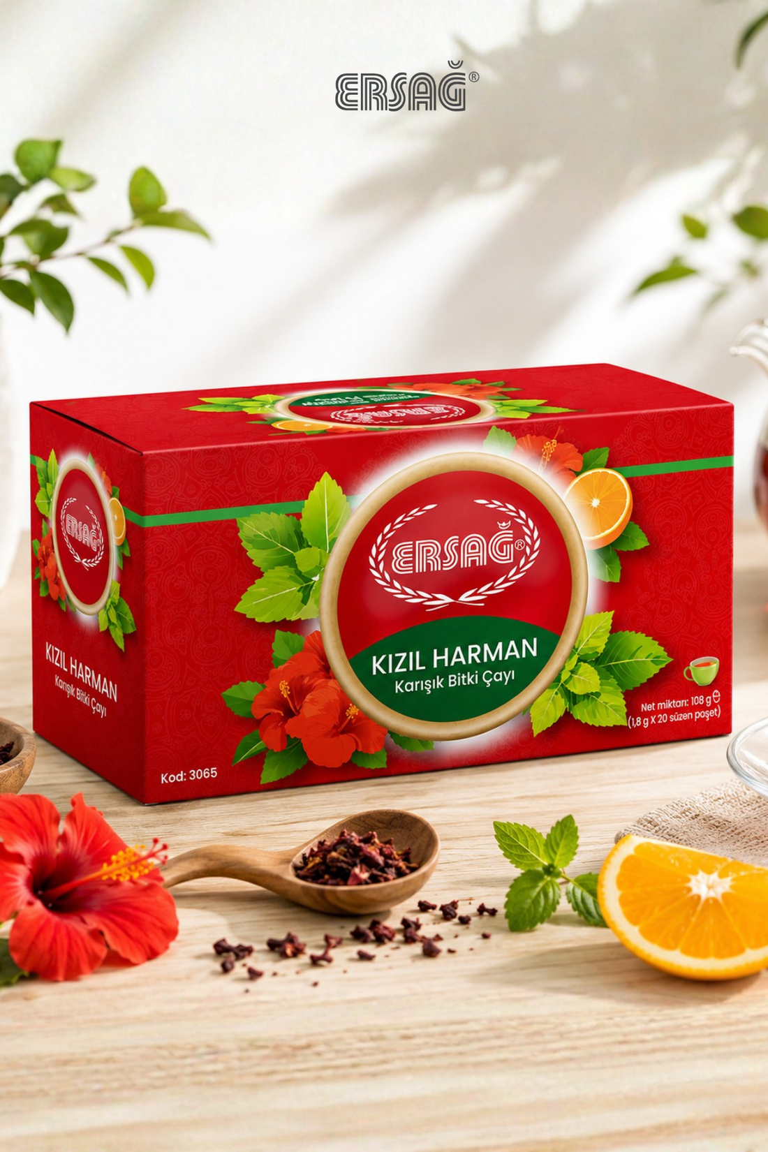 Imagine finală în limba română — ERSAĞ Ceai mixt din plante, 20 plicuri, 60 g
