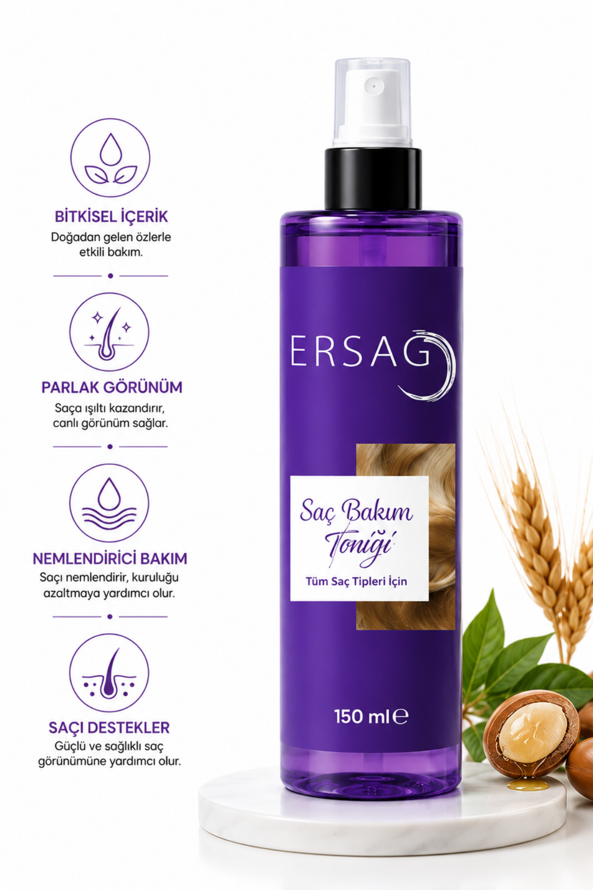 ERSAĞ Tonicul de Îngrijire a Părului 150 ML