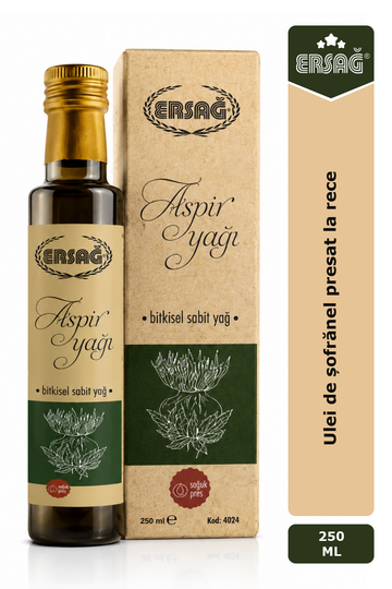 Imagine finală în limba română — ERSAĞ Ulei de șofrănel presat la rece 250 ML