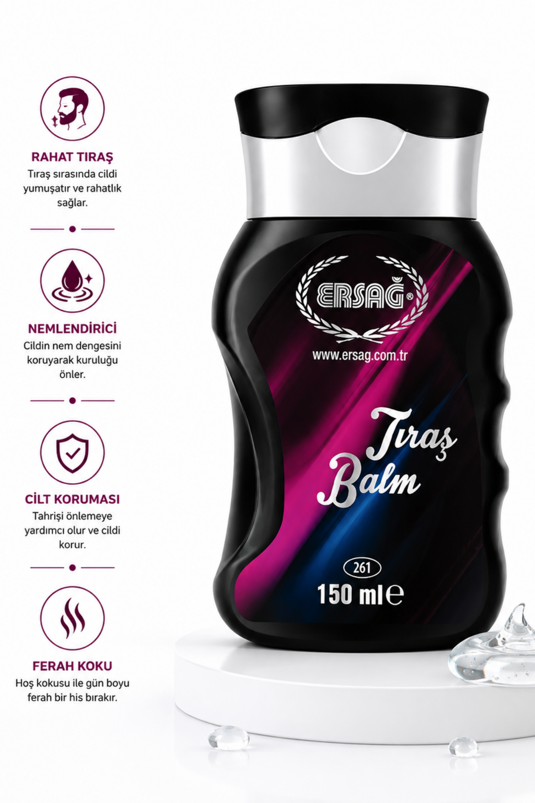 Imagine finală în limba română — ERSAĞ Balsam de Ras 150 ML
