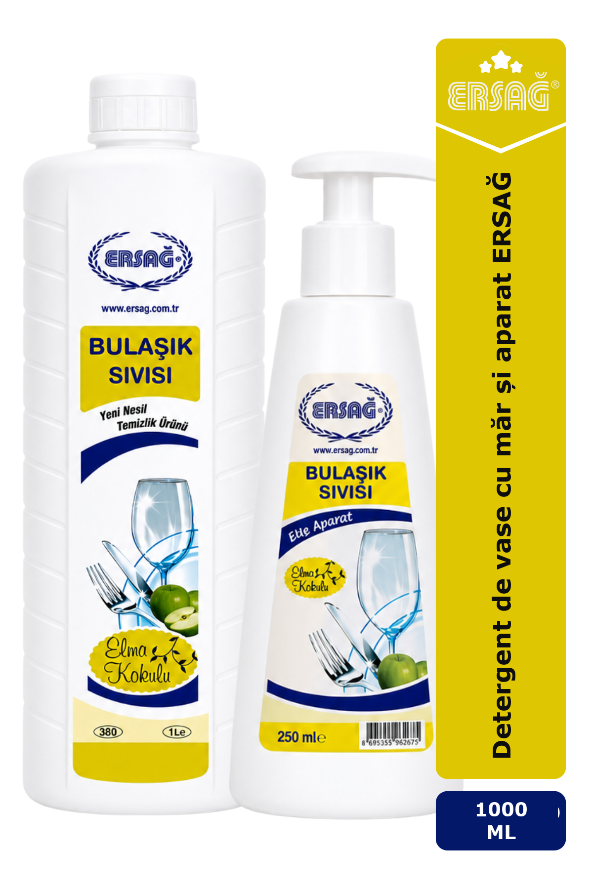 Imagine finală în limba română — Detergent de vase cu măr și aparat ERSAĞ 1000 ML