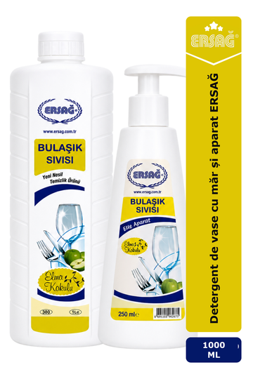 Imagine finală în limba română — Detergent de vase cu măr și aparat ERSAĞ 1000 ML