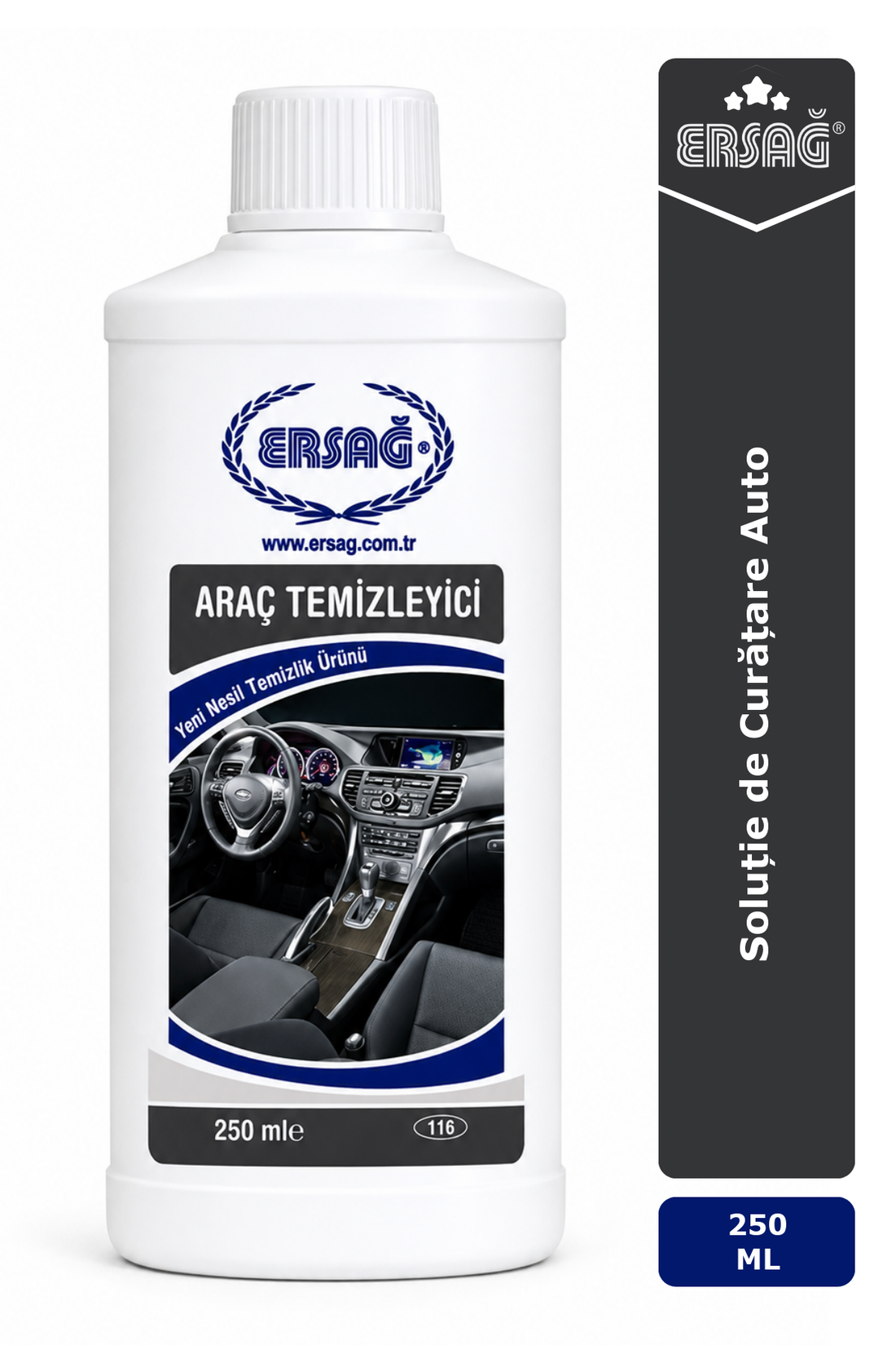 Imagine finală în limba română — ERSAĞ Soluție de Curățare Auto 250 ML