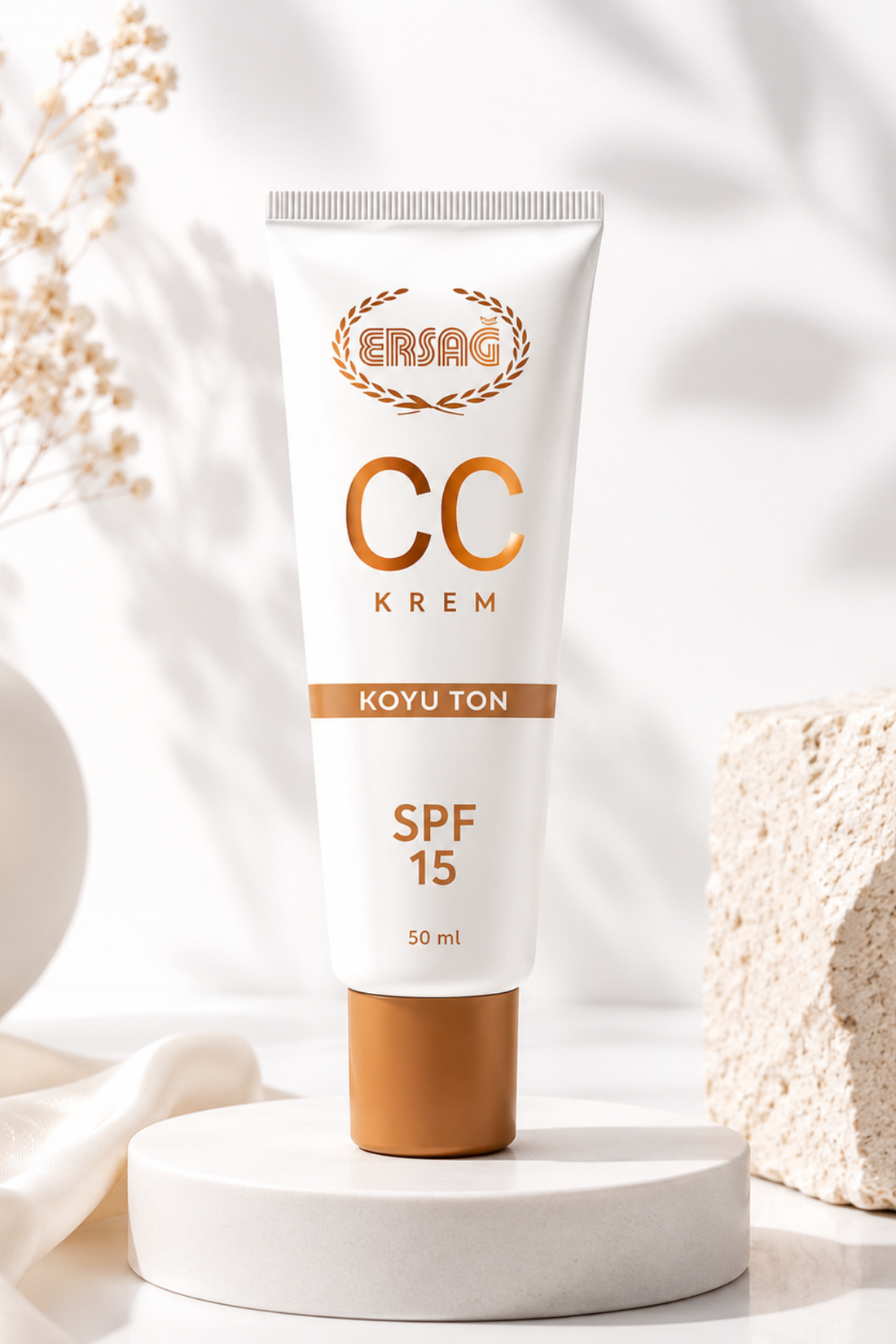 Imagine finală în limba română — Crema CC ERSAĞ 50 ML - Ton Închis