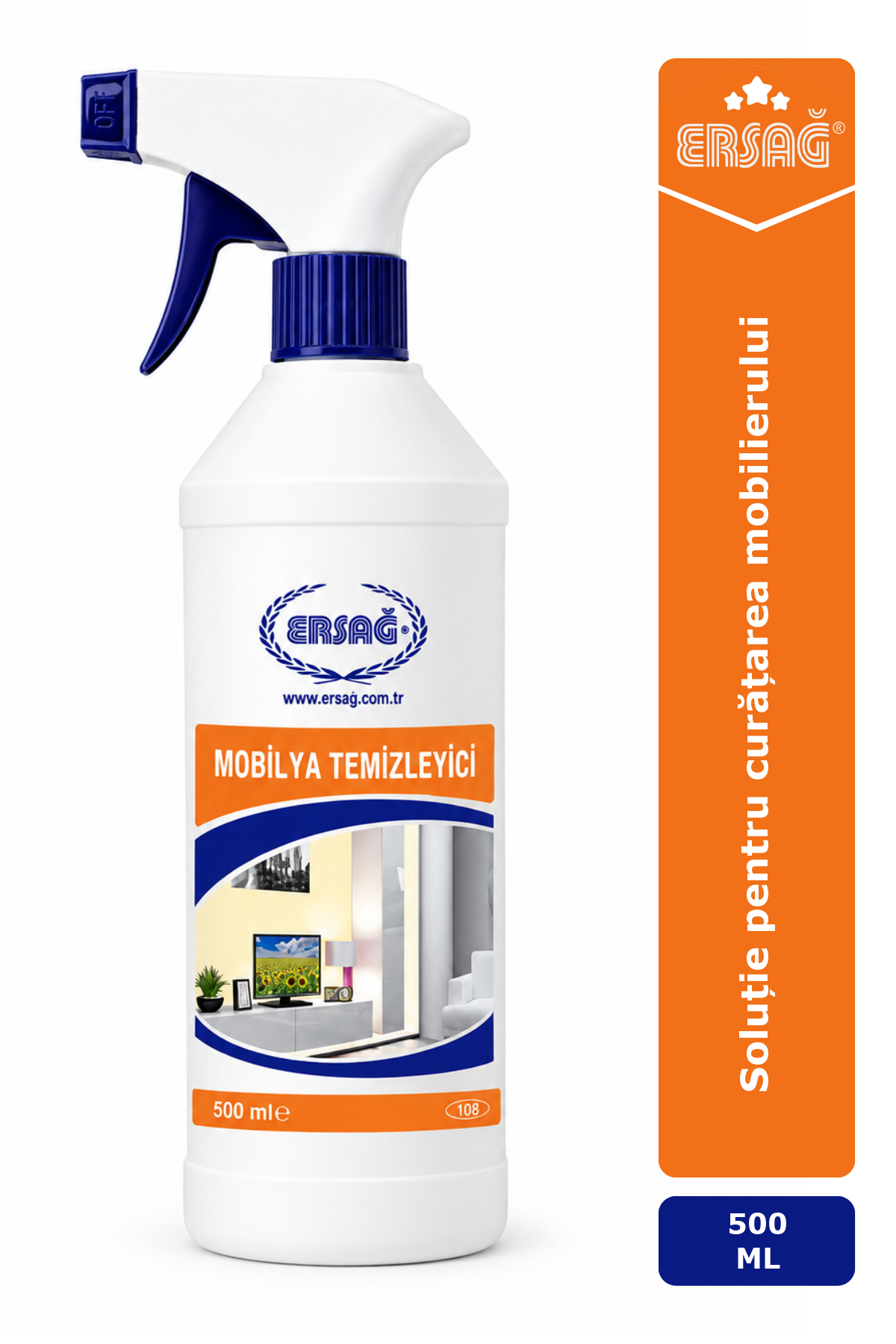 Imagine finală în limba română — ERSAĞ Soluție pentru curățarea mobilierului, 500 ml