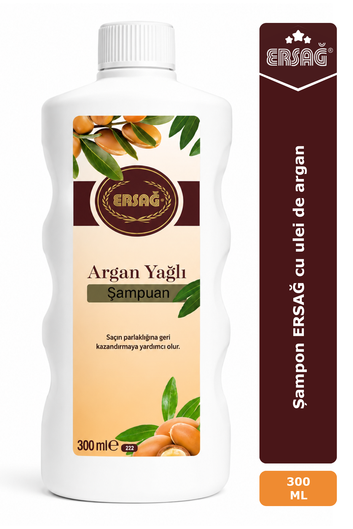 Imagine finală în limba română — Șampon ERSAĞ cu ulei de argan 300 ML