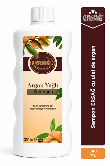 Imagine finală în limba română — Șampon ERSAĞ cu ulei de argan 300 ML