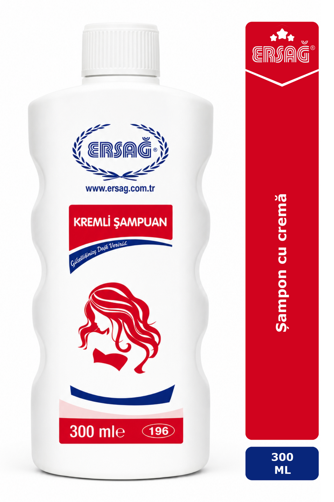 Imagine finală în limba română — ERSAĞ Șampon cu cremă 300 ML
