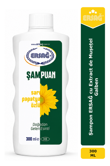 Imagine finală în limba română — Șampon ERSAĞ cu Extract de Mușețel Galben 300 ML