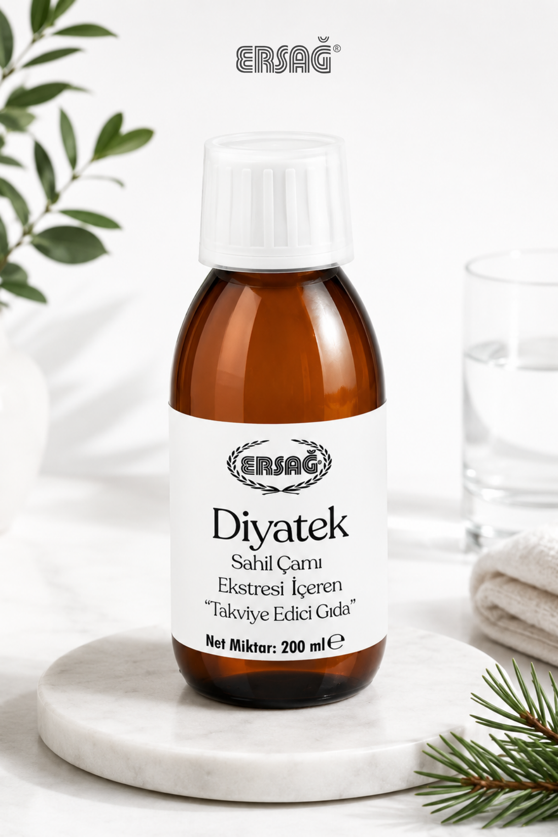 Imagine finală în limba română — ERSAĞ Diyatek cu extract de pin maritim – supliment alimentar, 200 ml