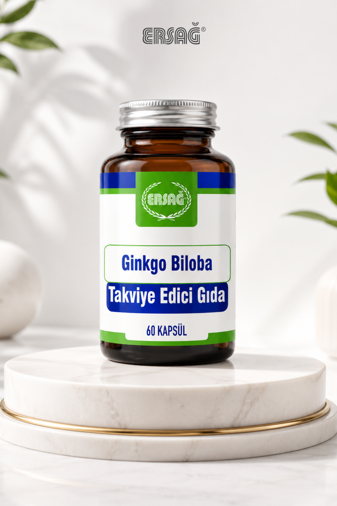 Imagine finală în limba română — ERSAĞ Ginkgo Biloba Supliment alimentar 60 capsule