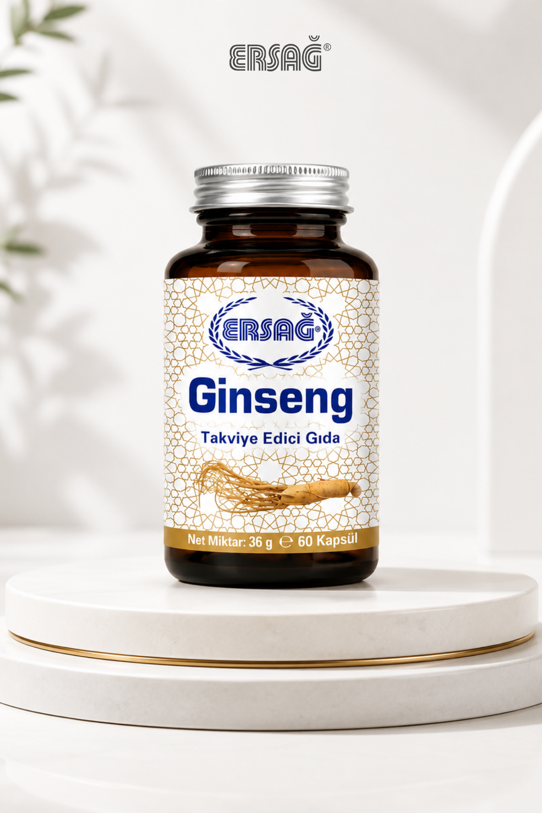 Imagine finală în limba română — ERSAĞ Ginseng Supliment alimentar 60 Capsule