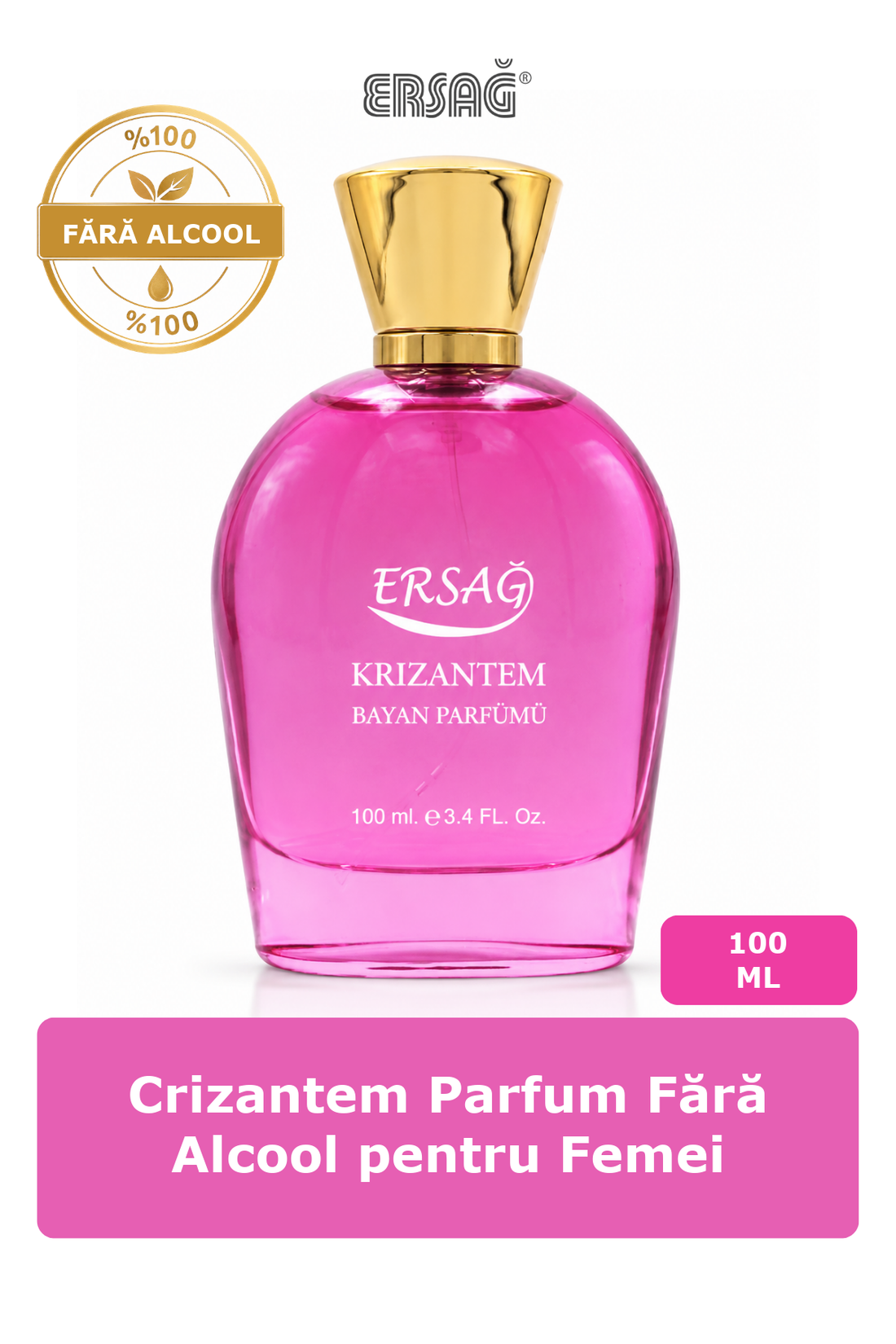 Imagine finală în limba română — ERSAĞ Crizantem Parfum Fără Alcool pentru Femei 100 CC
