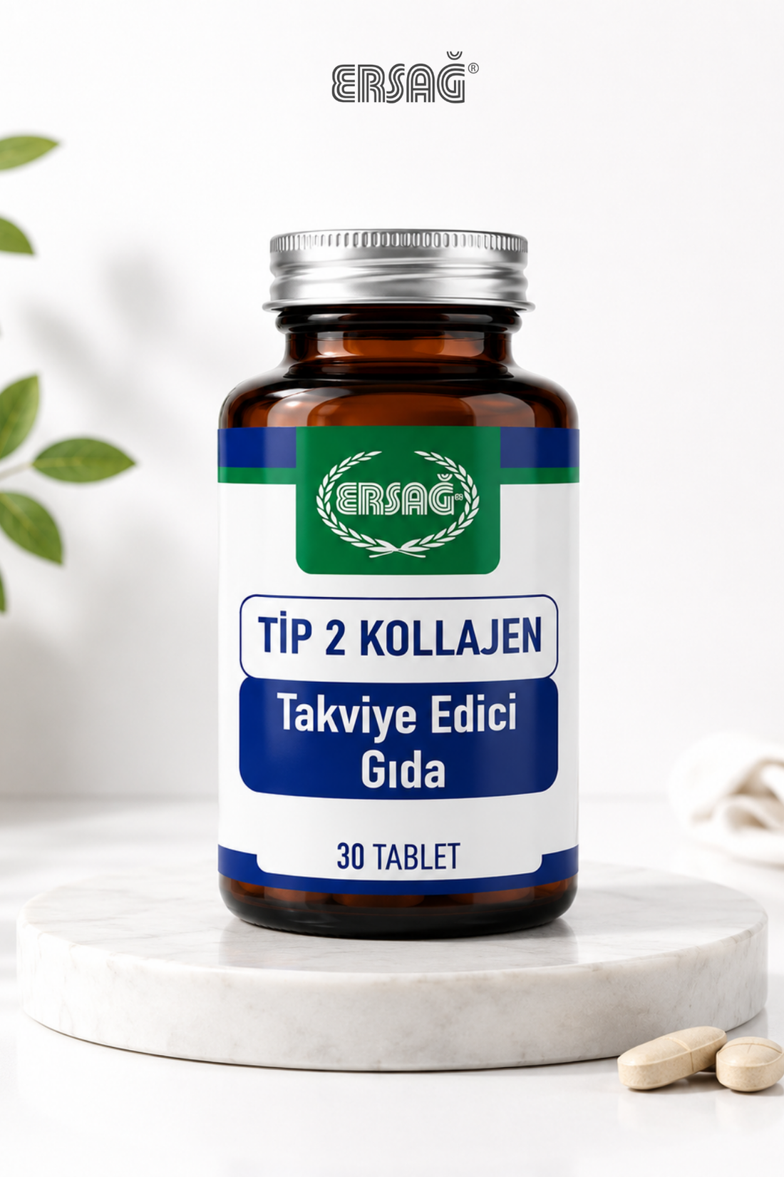 Imagine finală în limba română — ERSAĞ Colagen tip II – supliment alimentar, 30 comprimate