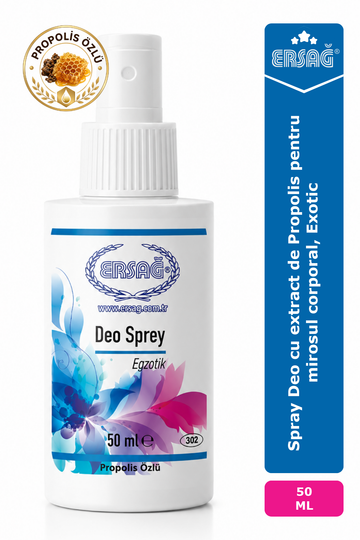 Imagine finală în limba română — ERSAĞ Spray Deo cu extract de Propolis pentru mirosul corporal, Exotic 50 ML