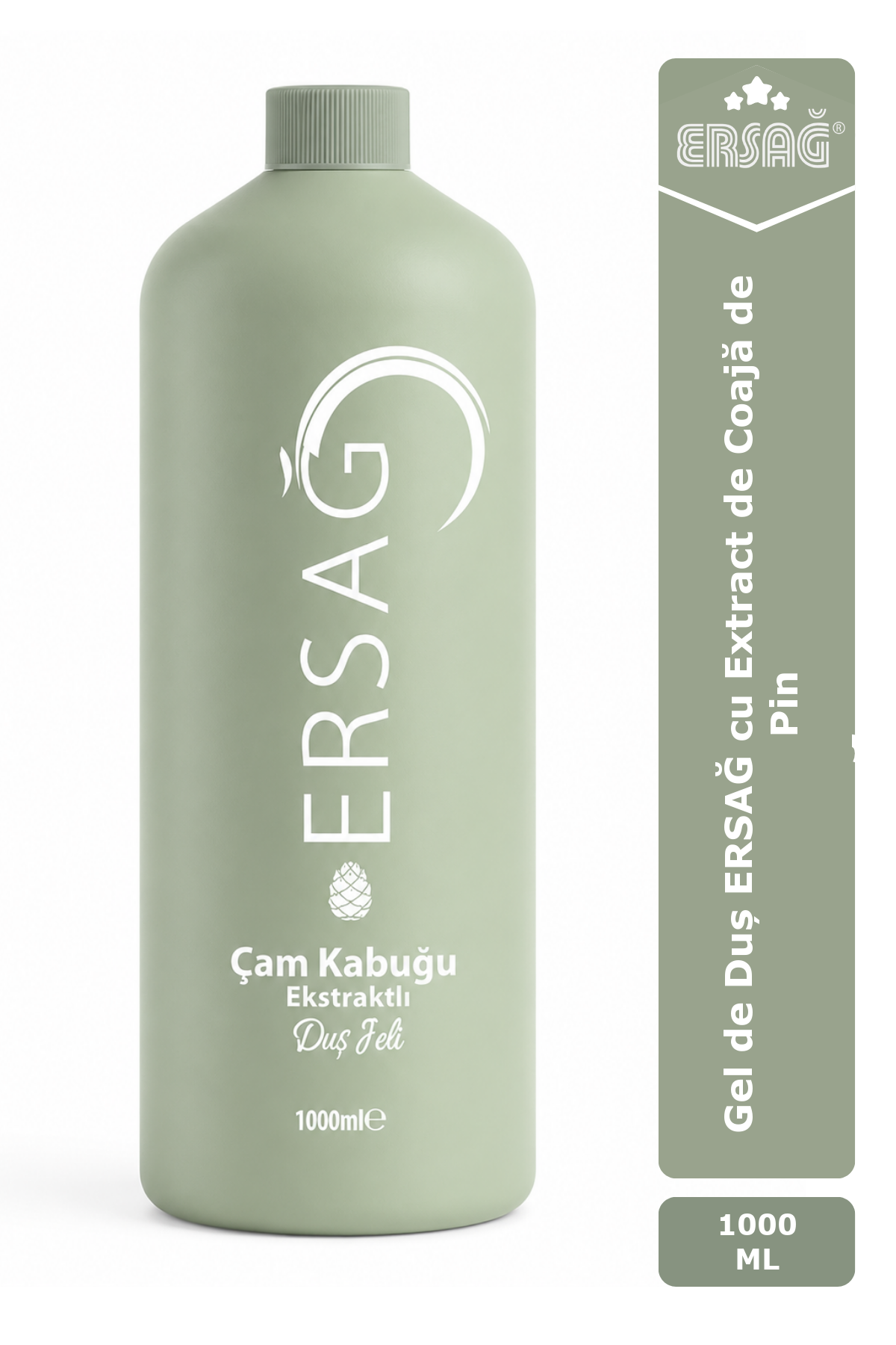 Imagine finală în limba română — Gel de Duș ERSAĞ cu Extract de Coajă de Pin 1000 ML