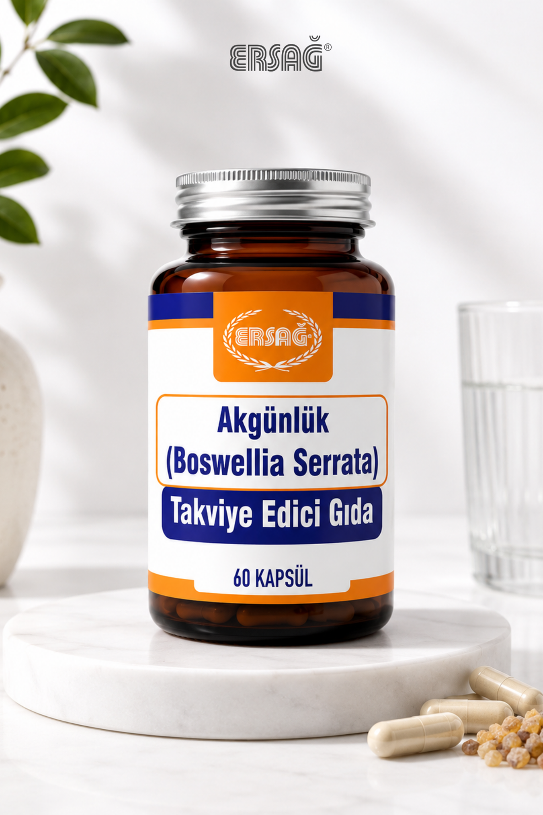 Imagine finală în limba română — ERSAĞ Boswellia serrata – supliment alimentar, 60 capsule