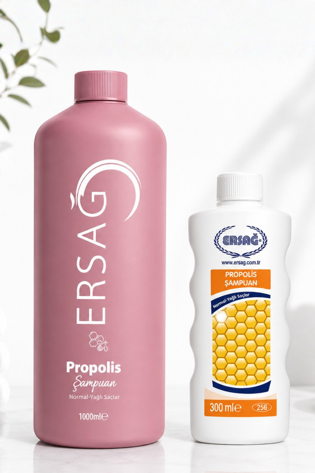 Imagine finală în limba română — Șampon cu propolis ERSAĞ cu dispozitiv 1000 ML - Păr normal și gras