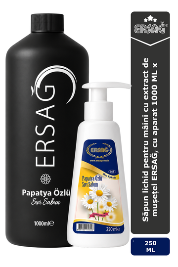 Imagine finală în limba română — Săpun lichid pentru mâini cu extract de mușețel ERSAĞ, cu aparat 1000 ML x 250 ML