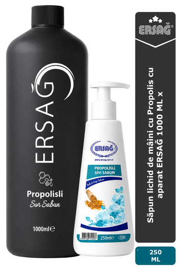 Imagine finală în limba română — Săpun lichid de mâini cu Propolis cu aparat ERSAĞ 1000 ML x 250 ML