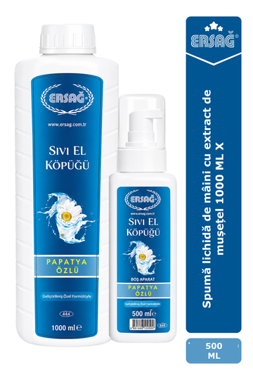 Imagine finală în limba română — ERSAĞ Spumă lichidă de mâini cu extract de mușețel 1000 ML X 500 ML