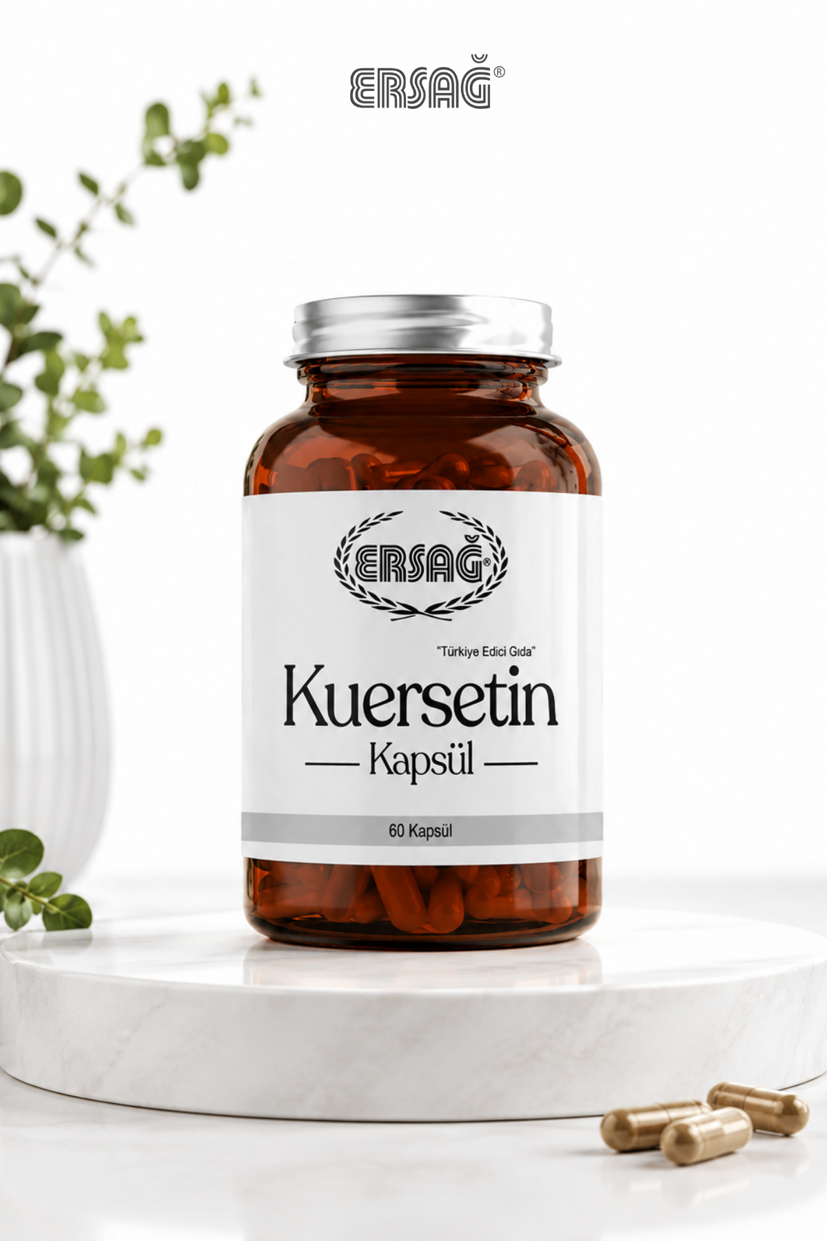ERSAĞ Supliment alimentar conținând quercetină, echinacea și vitamina C, 60 capsule
