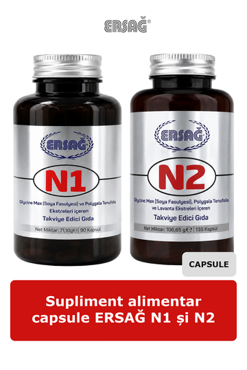 Imagine finală în limba română — Supliment alimentar capsule ERSAĞ N1 și N2