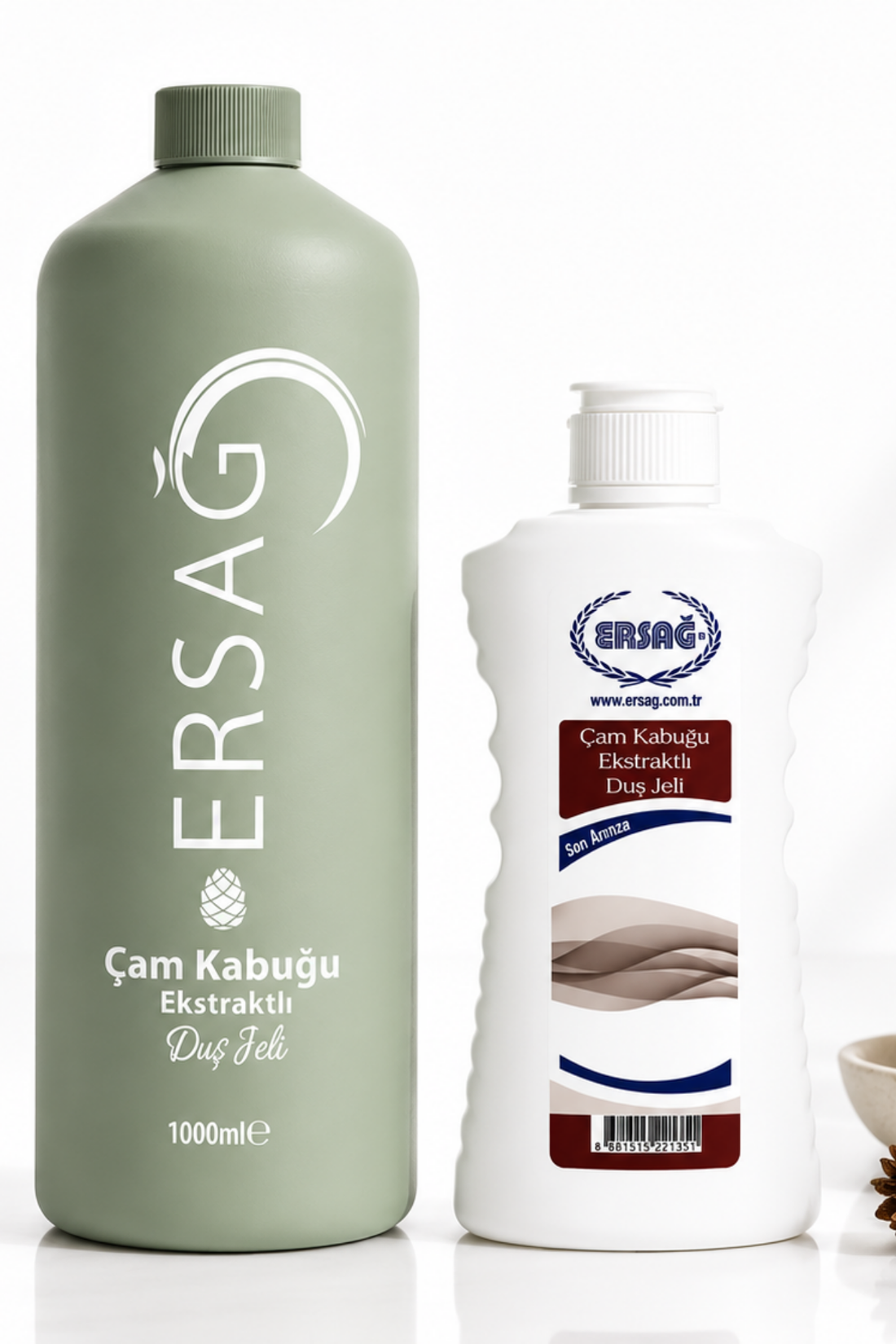 Imagine finală în limba română — ERSAĞ Gel de duș cu extract de scoarță de pin cu aparat 1000 ML