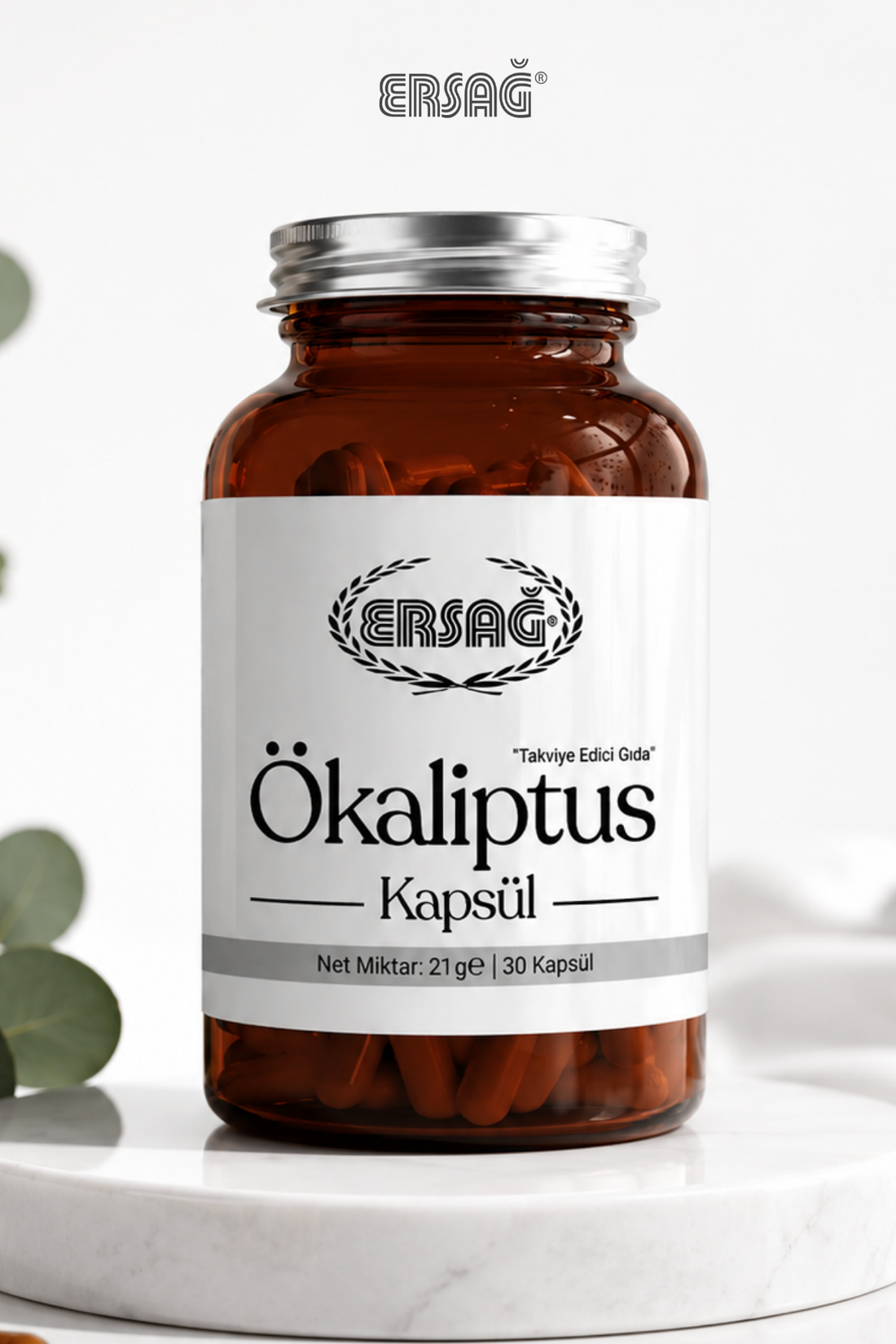 Imagine finală în limba română — Supliment alimentar ERSAĞ Extract de Eucalipt 60 capsule