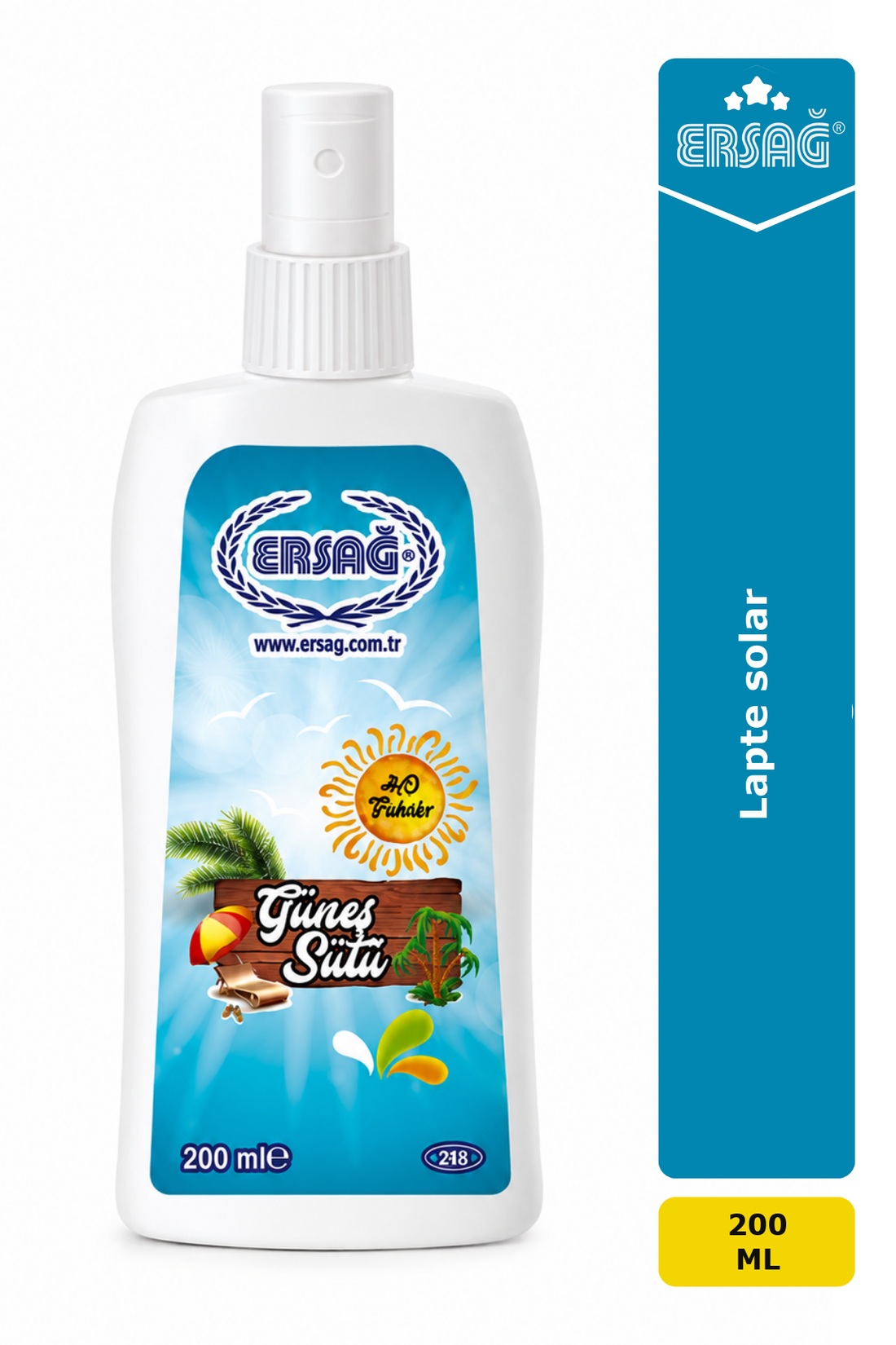 Imagine finală în limba română — ERSAĞ Lapte solar, 200 ml
