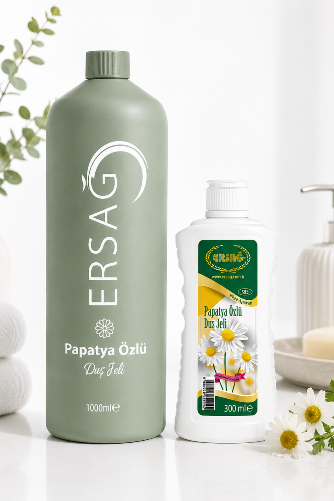 Imagine finală în limba română — Gel de duș cu aparat și extract de mușețel ERSAĞ 1000 ML