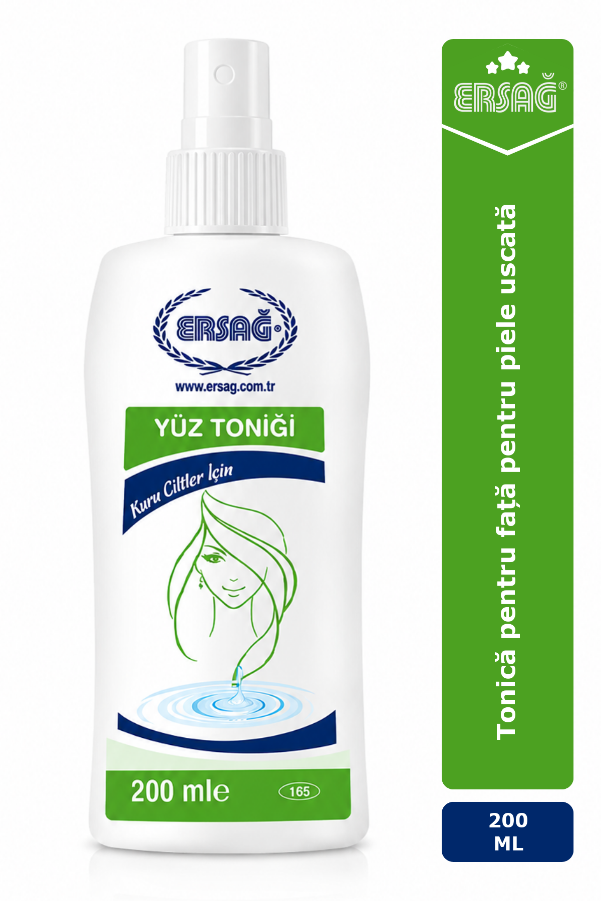 Imagine finală în limba română — ERSAĞ Tonică pentru față pentru piele uscată 200 ML