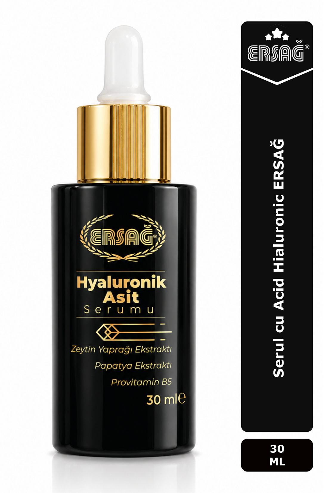 Imagine finală în limba română — Serul cu Acid Hialuronic ERSAĞ 30 ML