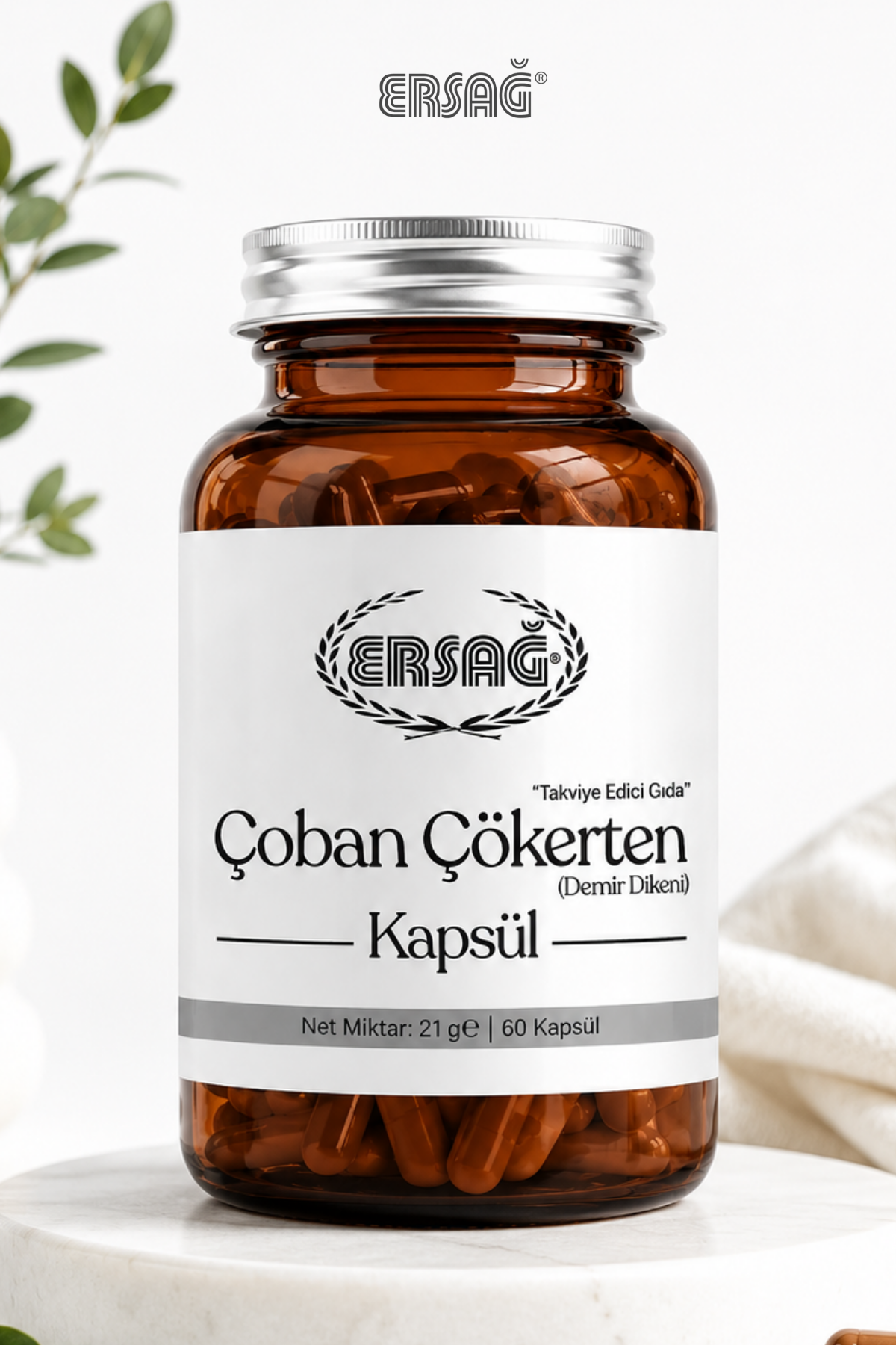 ERSAĞ Extract de Tribulus terrestris – supliment alimentar, 60 capsule