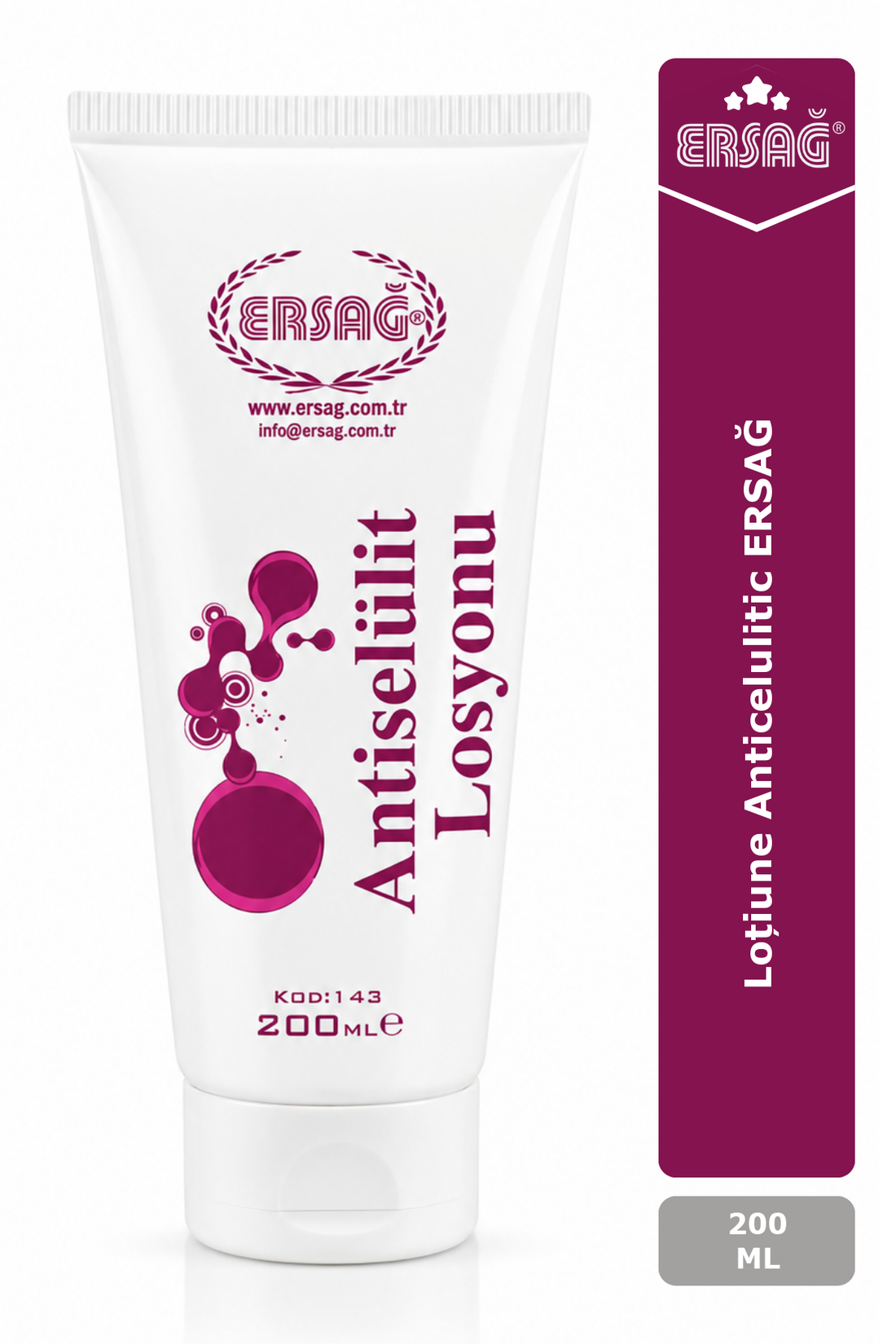 Imagine finală în limba română — Loțiune Anticelulitic ERSAĞ 200 ML