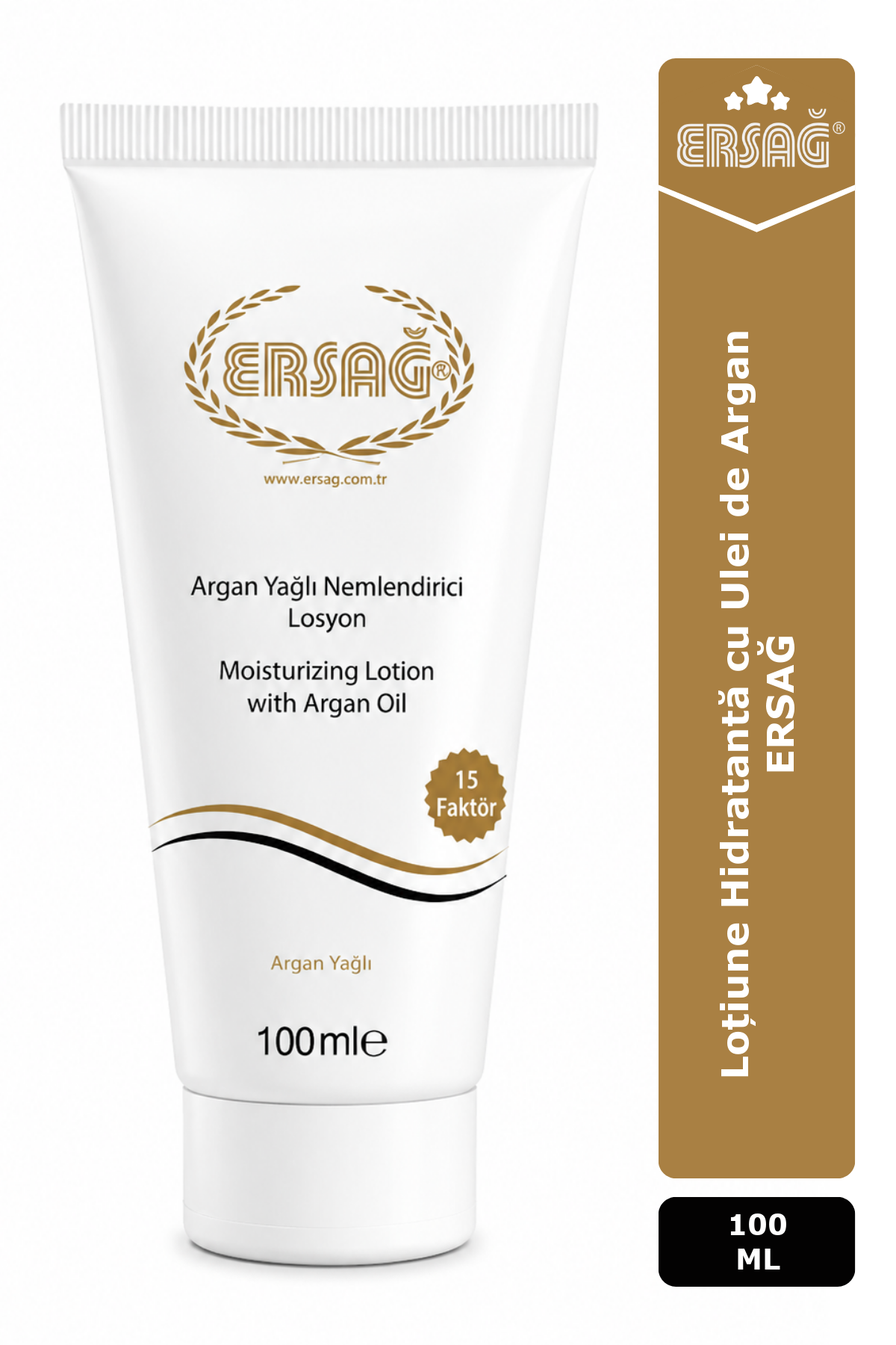 Imagine finală în limba română — Loțiune Hidratantă cu Ulei de Argan ERSAĞ 100 ML