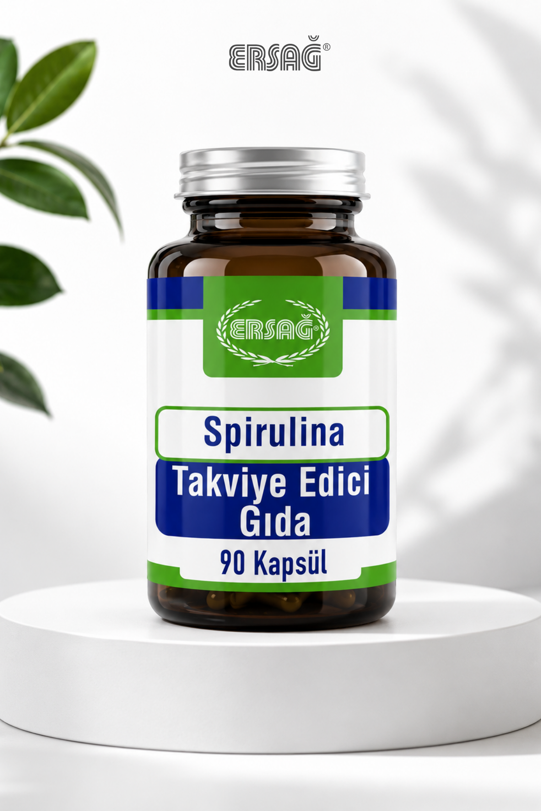 Imagine finală în limba română — ERSAĞ Extract de Spirulină Supliment Alimentar 90 Capsule