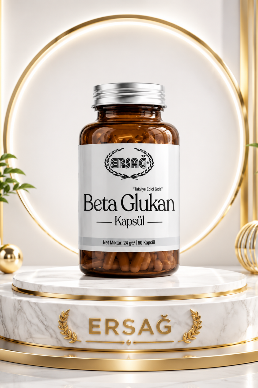 Imagine finală în limba română — ERSAĞ Beta Glucan Supliment alimentar 60 Capsule