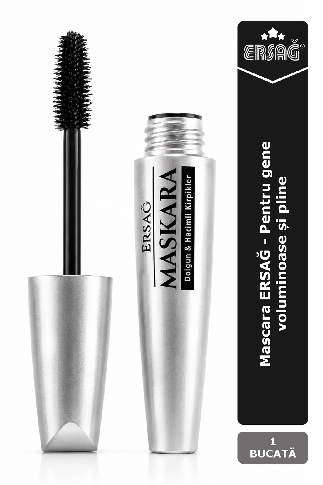Imagine finală în limba română — Mascara ERSAĞ - Pentru gene voluminoase și pline