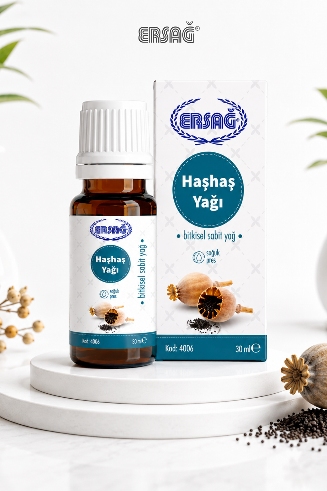 Imagine finală în limba română — ERSAĞ Ulei de mac presat la rece 30 ML