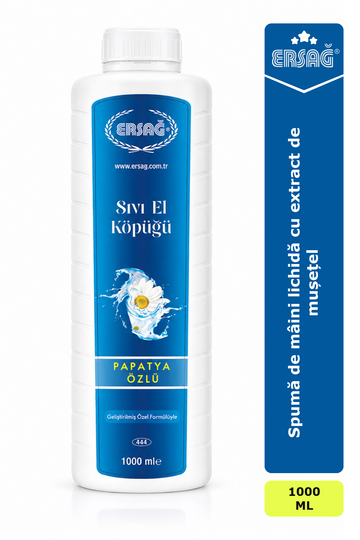 Imagine finală în limba română — ERSAĞ Spumă de mâini lichidă cu extract de mușețel 1000 ML
